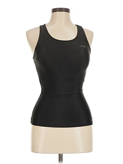 Pre-owned Fila Active Tank Top In Black