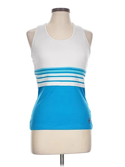 Pre-owned Fila Active Tank Top In Blue