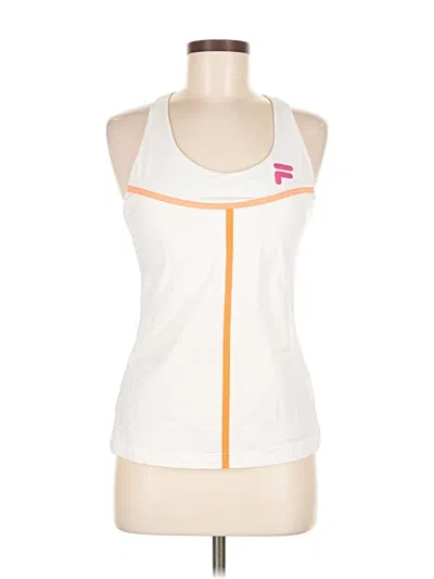 Pre-owned Fila Active Tank Top In White