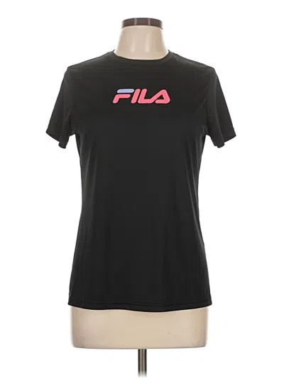 Pre-owned Fila Active T-shirt In Black