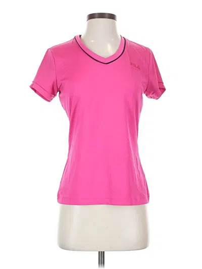 Pre-owned Fila Active T-shirt In Pink