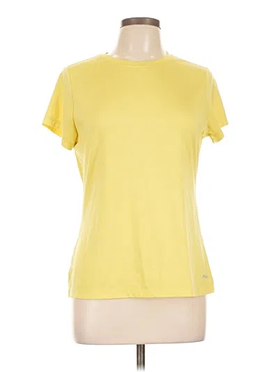 Pre-owned Fila Active T-shirt In Yellow