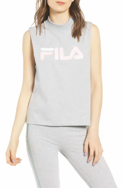 Fila Activewear Helena Logo Sleeveless T-shirt In Gray