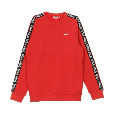 Fila Aren Crew Men's Lightweight Crewneck Sweatshirt In Red