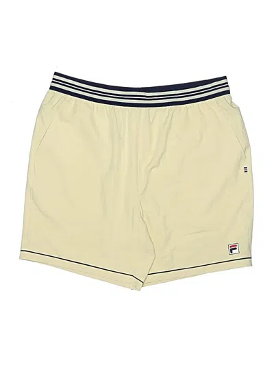 Pre-owned Fila Athletic Shorts In Yellow