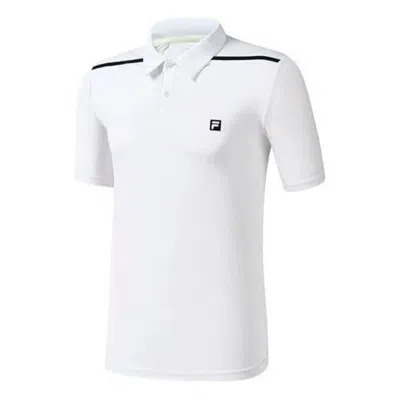 Fila Athletics Logo Tennis Polo Shirt 'white'