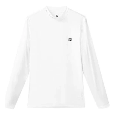Fila Athletics Series Slim Fit Round Neck Gym Long Sleeves White