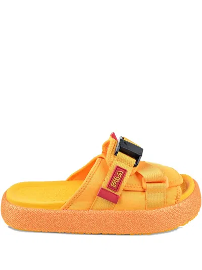 Fila Atlas Buckle-strap Sandals In Orange
