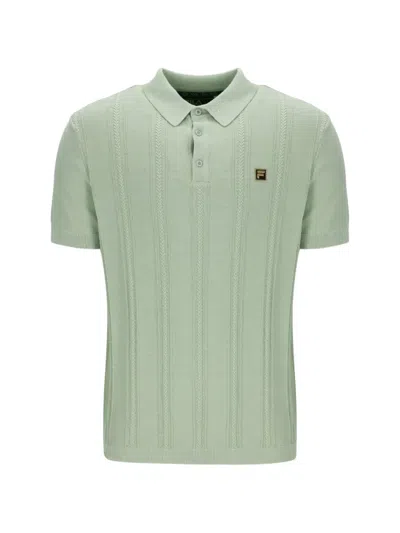 Fila Barns Cotton Polo Shirt In Green
