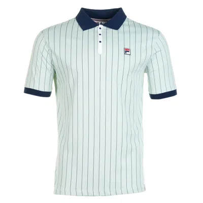 Fila Bb1 Classic Vintage Striped Polo Shirt Surf Spray In Multi