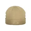 Fila Beige Acrylic Men's Cap In Brown