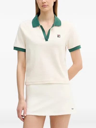 Fila Belfort Logo-patch T-shirt In Weiss