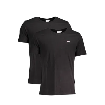 Fila Black Cotton Men Tshirt
