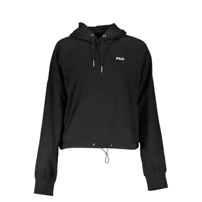 Fila Chic Long-sleeved Hoodie With Embroidered Logo In Red