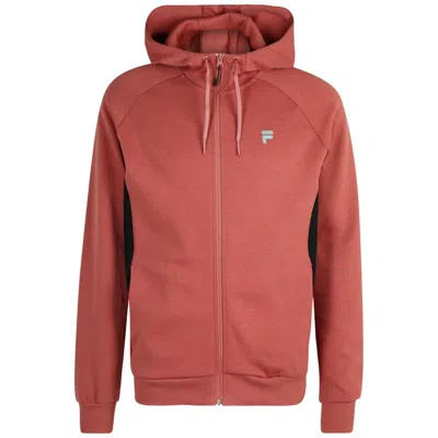 Fila Black Cotton Sweatshirt In Pink