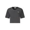 Fila Cotton Tops & Women's T-shirt In Black