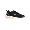 Fila Black Polyester Athletic Sneakers In Multi