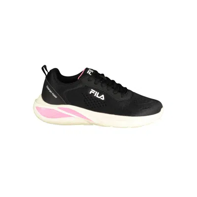 Fila Black Polyester Athletic Sneakers In Multi