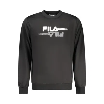 Fila Black Polyester Men's Sweatshirt In Gray