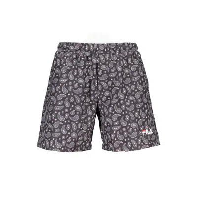 Fila Paisley-print Swim Shorts In Blue