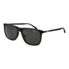 Fila Black Rubber Sunglasses In Black