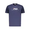 Fila Blue Cotton T-shirt In Blue