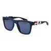 Fila Blue Plastic Sunglasses In Black
