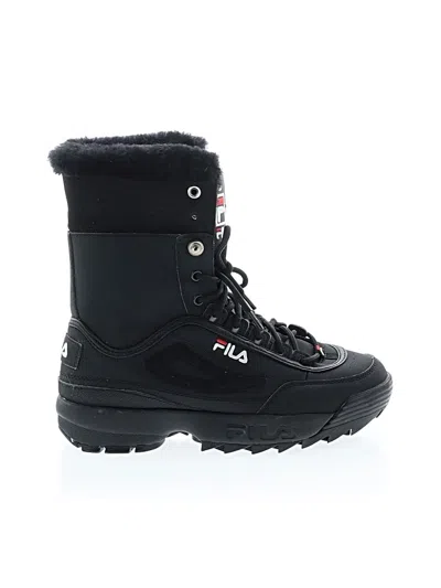 Pre-owned Fila Boots In Black