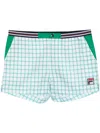 Fila Brookes Checked Shorts In White