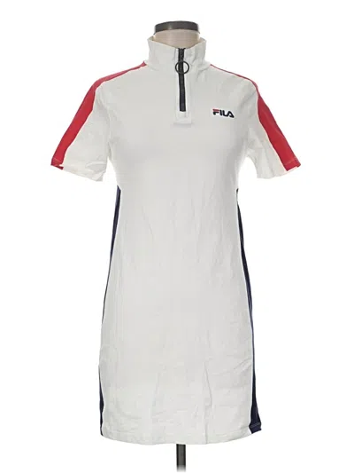 Pre-owned Fila Casual Dress In White