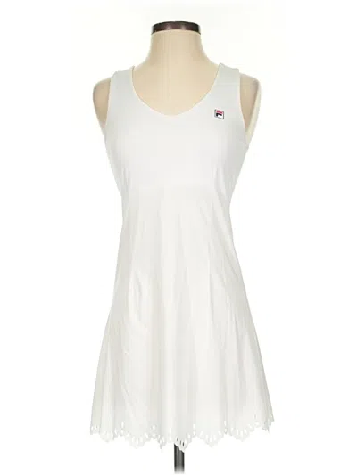 Pre-owned Fila Casual Dress In White