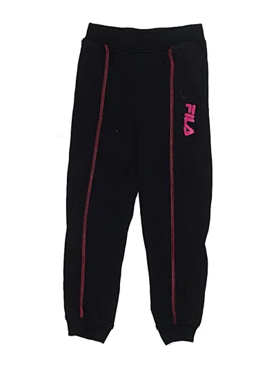 Pre-owned Fila Kids'  Casual Pants In Black