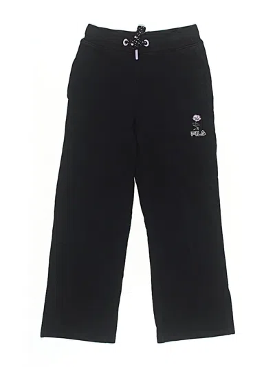 Pre-owned Fila Kids'  Casual Pants In Black