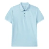 Fila Casual Single Color Short Sleeve Poloshirt Men's Blue