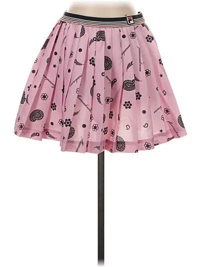 Pre-owned Fila Casual Skirt In Pink