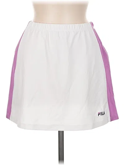 Pre-owned Fila Casual Skirt In White