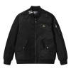 Fila Casual Woven Baseball Collar Jacket For Men Black