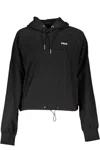 Fila Chic Long-sleeved Hoodie With Embroidered Logo In Red