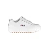 Fila Chic White Wedge Sneakers With Embroidered Detail