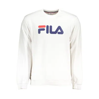 Fila Classic Crew Neck Fleece Sweatshirt In White