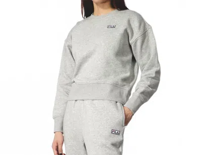 Fila Classic Crewneck Stina Sweatshirt In Heather Grey In Gray