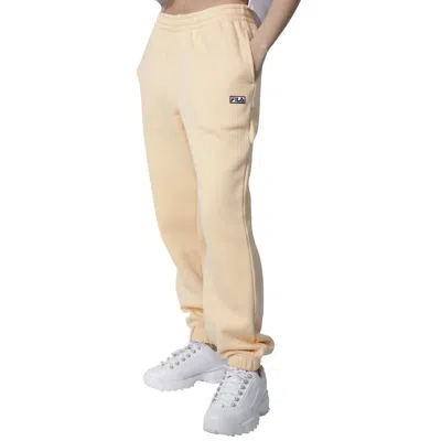 Fila Classic Fleece Lassie Jogger Sweatpants In Peach In Yellow