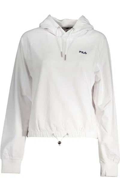 Fila Classic White Hooded Sweatshirt With Embroidery