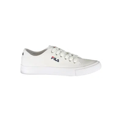 Fila Classic Lace-up Sports Sneakers With Contrast Details In White