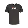 Fila Black Cotton Unisex T-shirt In Black
