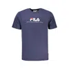 Fila Blue Cotton T-shirt In Blue