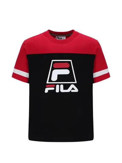 Fila Damon Logo-print T-shirt In Black
