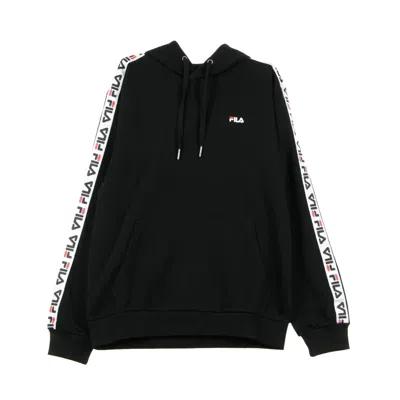 Fila David Taped Hoodie Men's Lightweight Hoodie In Black