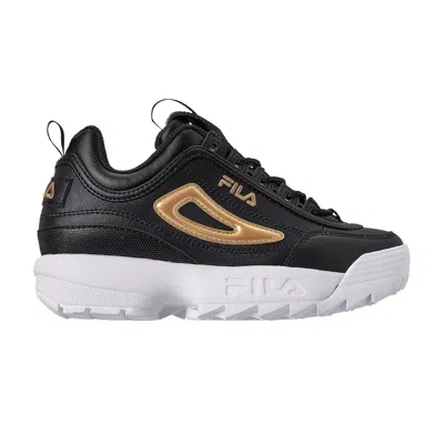 Pre-owned Fila Disruptor 2 Kids 'metallic Flag - Black Metallic Gold' | Kid's Size 6