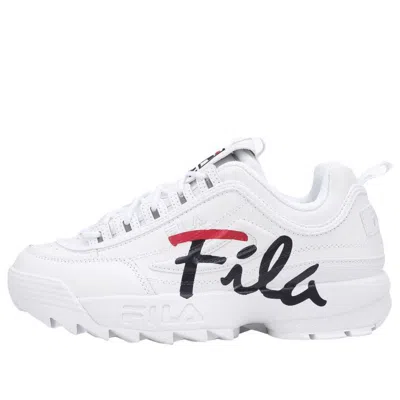 Fila Disruptor 2 Low Top Shoes White/black/red